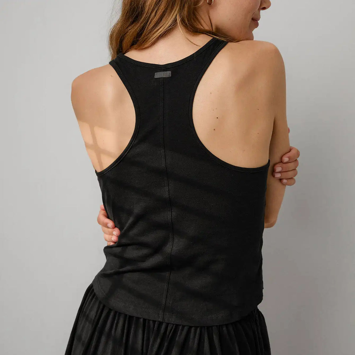 Organic Pima Curved Hem Tank