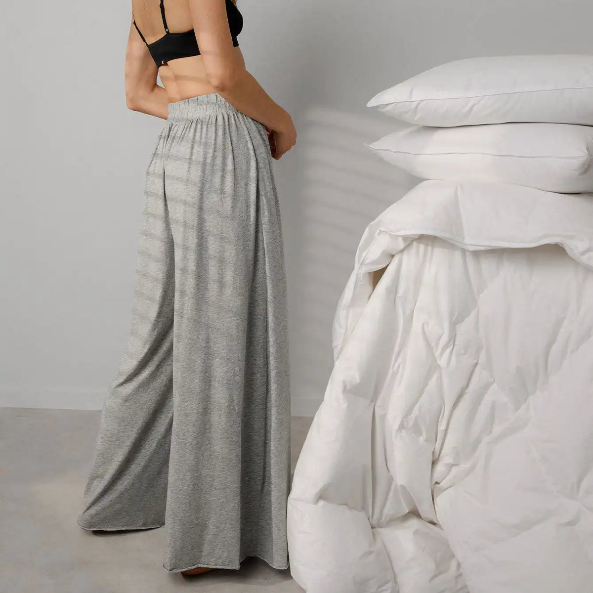 Organic Pima Wide Leg Pant