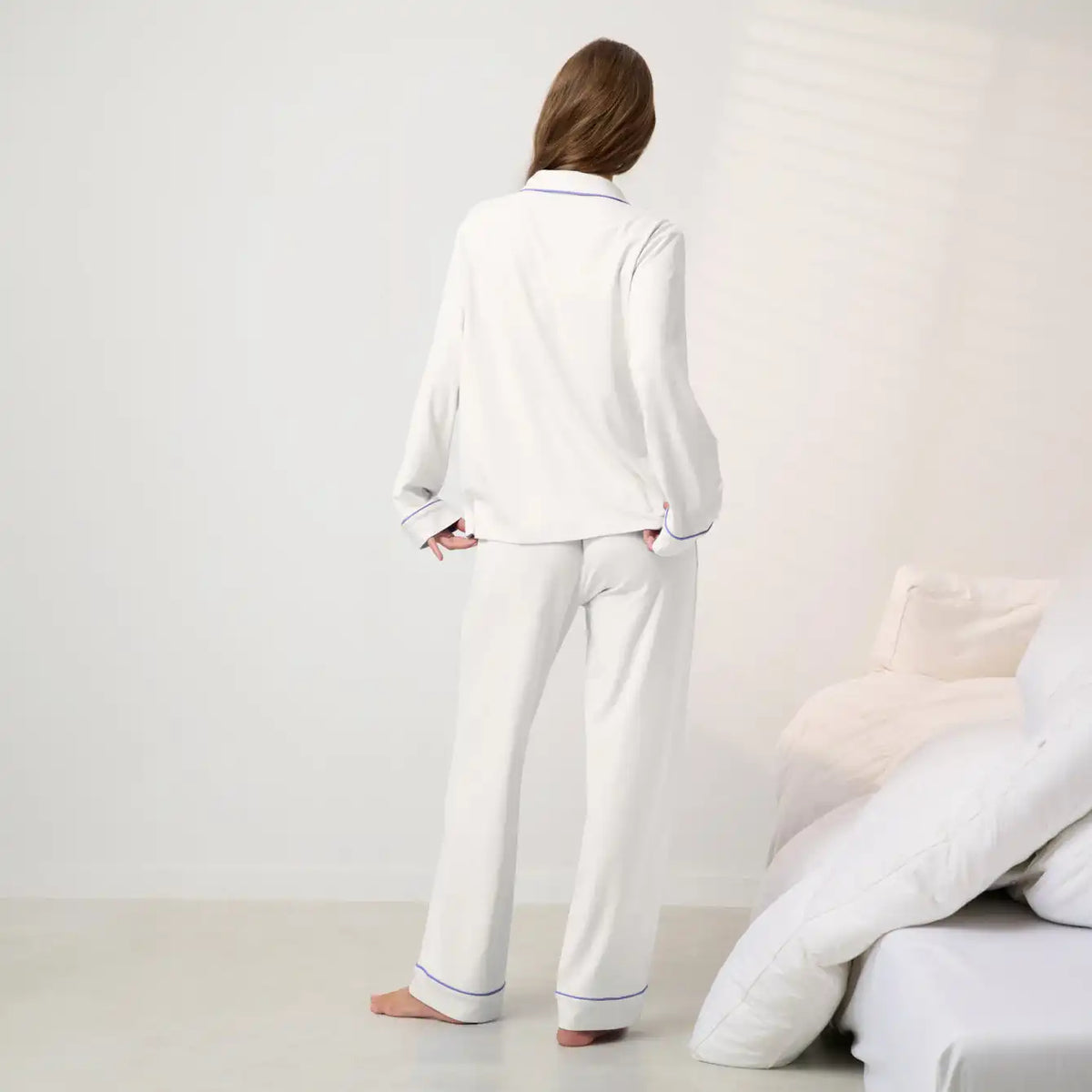 Slumberknit™ Shawl Collar Button Down Pant Set