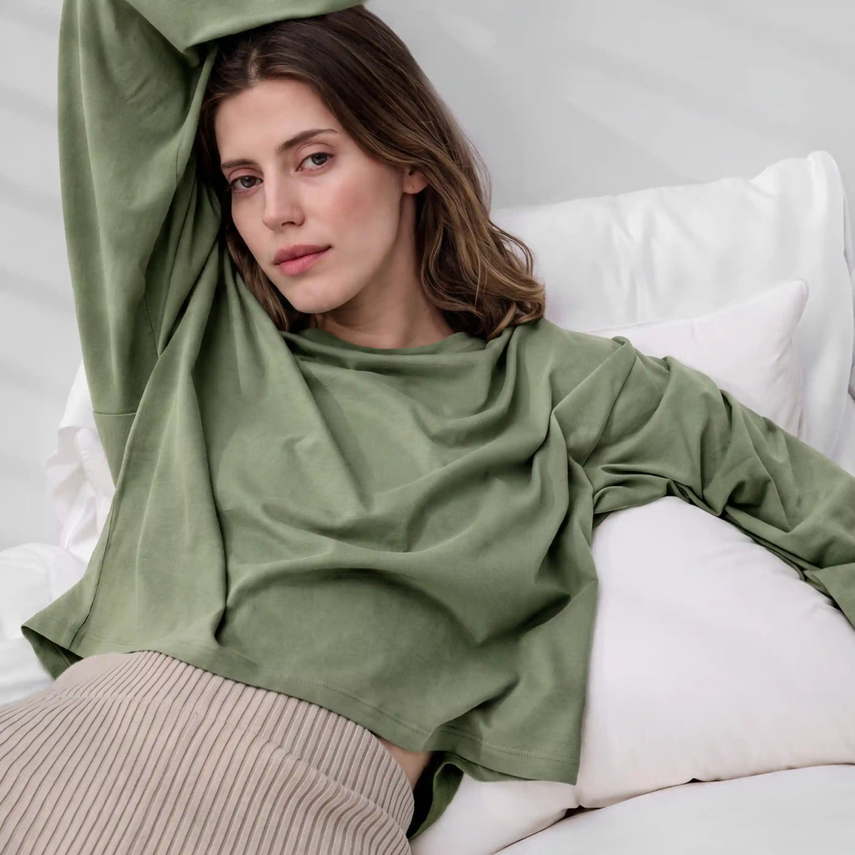 Organic Pima Wide Sleeve Tee