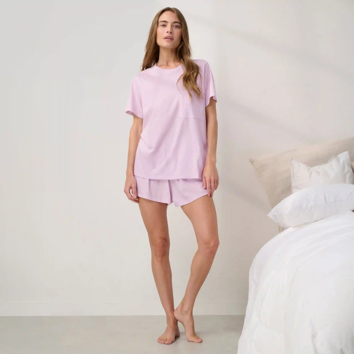 Organic Pima Tee Short Set