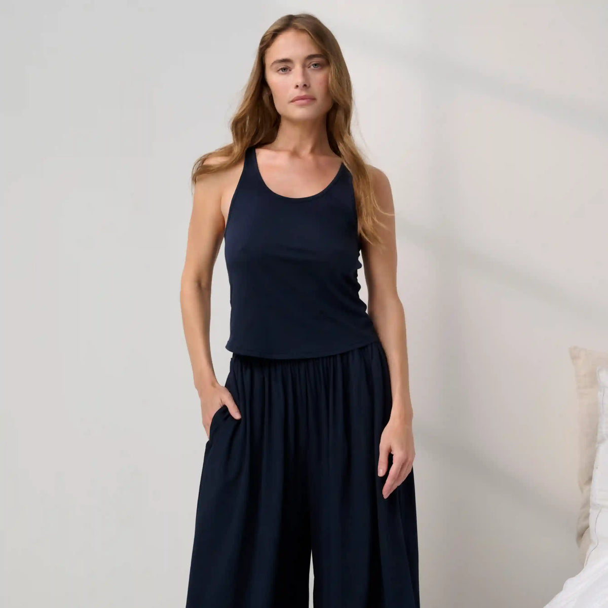 Organic Pima Curved Hem Tank