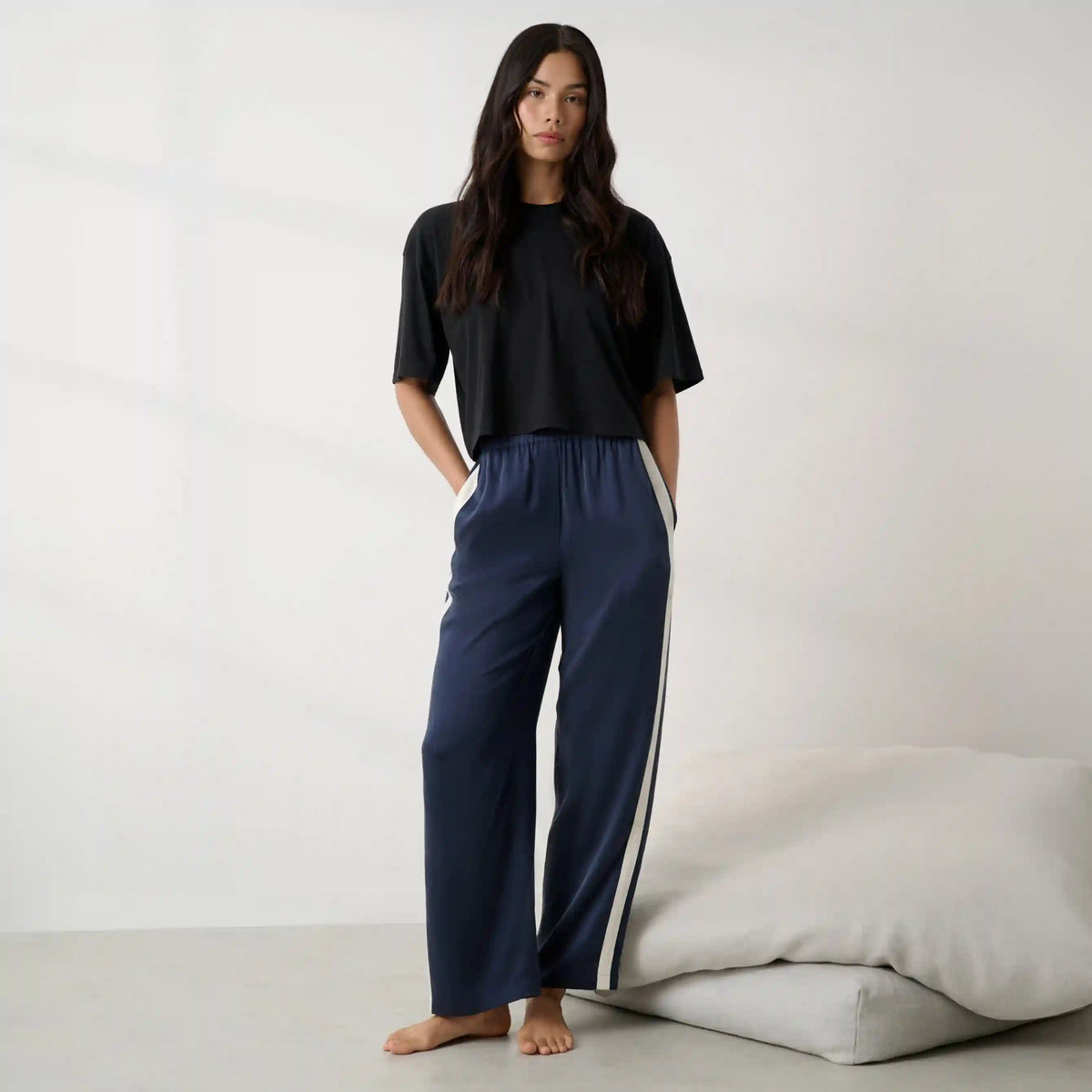 Organic Pima Cropped Easy Tee