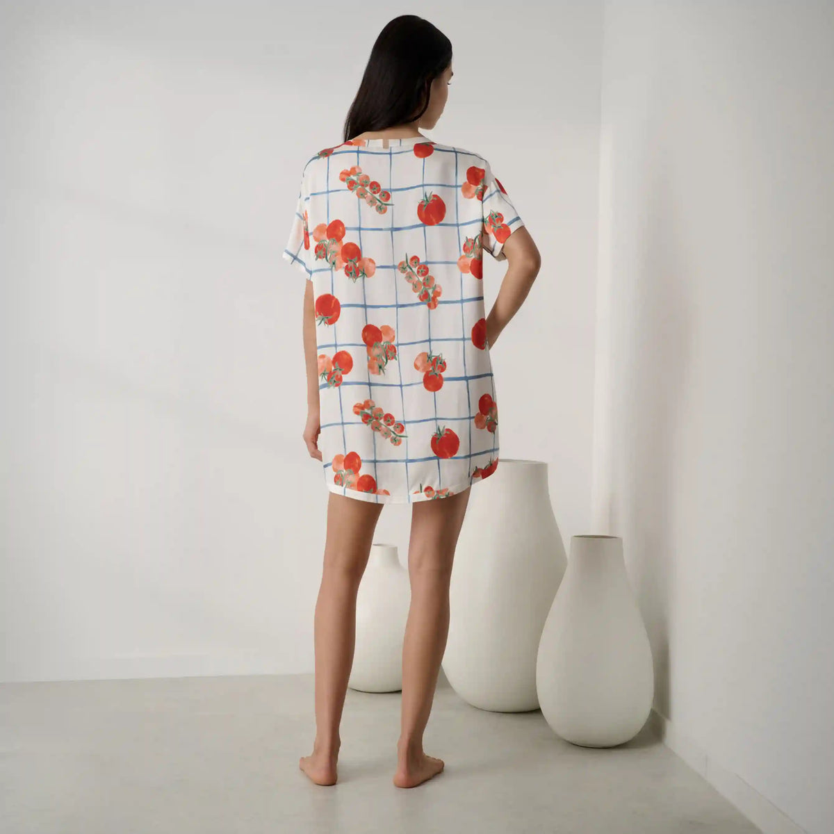 Washable Silk Oversized Sleep Tee